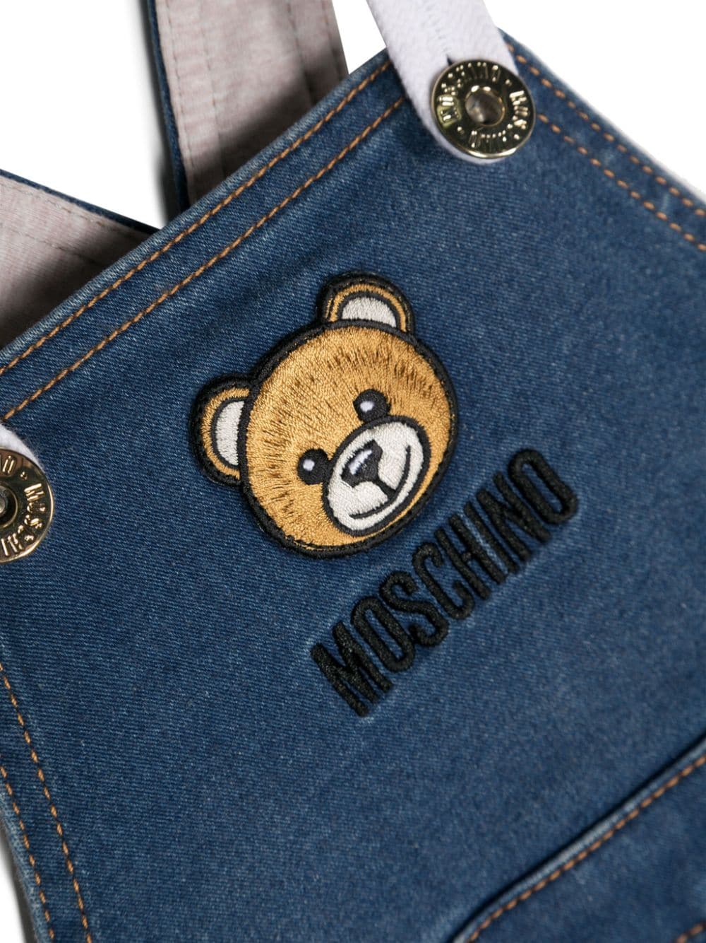 Moschino Kids salopette in jeans
