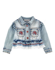 Monnalisa giacca in jeans 19E104NP5020 0062 MONNALISA
