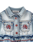 Monnalisa giacca in jeans 19E104NP5020 0062 MONNALISA