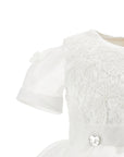 Abito per neonata Monnalisa organza 73G9027112 0001 MONNALISA