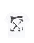 T-shirt per bambino Off White Kids con logo OBAA002S26JER006 100 OFF WHITE KIDS