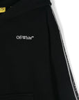 Off White Kids felpa con cappuccio OBBB00BF24FLE001 1001 OFF WHITE KIDS