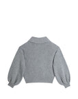 Cardigan per bambina Balmain Kids in lana BZ9A40W0217 806OR BALMAIN KIDS