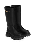 Stivale per bambina Dolce & Gabbana Kids in pelle D11435A3M55 80999 DOLCE & GABBANA KIDS