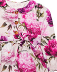 Abito per neonata Dolce & Gabbana Kids a fiori L24DV4G7QZV HF6FZ DOLCE & GABBANA KIDS