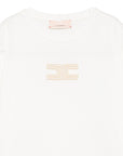 T-shirt per bambina Elisabetta Franchi Kids con logo EFTS268CJE018 0204 ELISABETTA FRANCHI KIDS