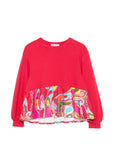 Felpa per bambina Emilio Pucci Junior PZ4A71Z3976 480 EMILIO PUCCI JUNIOR