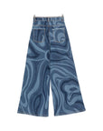 Jeans per bambina Emilio Pucci Junior gamba larga PZ6B20Z3664 620 EMILIO PUCCI JUNIOR
