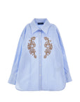 Camicia per bambina Ermanno Scervino Kids con ricami Z1H3048126 0158 ERMANNO SCERVINO KIDS