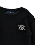 Maglione per bambina Ermanno Scervino Kids con patch Z9H6028711 0050 ERMANNO SCERVINO KIDS