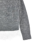 Maglione per bambina Ermanno Scervino Kids con pizzo Z9H6048710 0032 ERMANNO SCERVINO KIDS