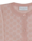 Cardigan per bambina Gucci Kids in jacquard GG 834350XKEZZ 5012 GUCCI KIDS