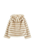 Pelliccia per bambina Monnalisa peluche 17H1018033 0001 MONNALISA