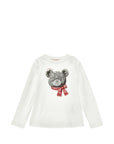 T-shirt per bamina Monnalisa orsetto 19H6078015 0132 MONNALISA
