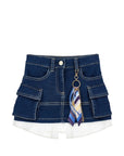 Gonna per bambina Monnalisa di jeans 19H7058044 0055 MONNALISA