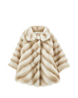 Cappotto per neonata Monnalisa pelliccia 37H1008033 0001 MONNALISA