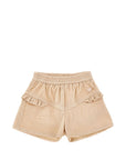 Shorts per neonata Monnalisa in velluto 37H4128852 003M MONNALISA