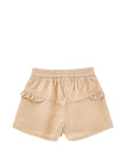 Shorts per neonata Monnalisa in velluto 37H4128852 003M MONNALISA