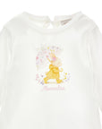 T-shirt per neonata Monnalisa con stampa 39H6078040 0001 MONNALISA