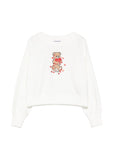 Felpa per bambina Moschino Kids con teddy HBF06GLDA63 10063 MOSCHINO KIDS