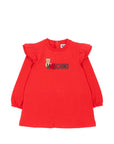 Abito per neonata Moschino Kids con stampa MDV0DPLDA18 50109 MOSCHINO KIDS