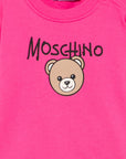 Felpa per neonata Moschino Kids con stampa MUF06HLCA83 51450 MOSCHINO KIDS