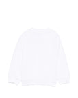 Felpa per neonato Moschino Kids con stampa MUF06JLCA83 10101 MOSCHINO KIDS