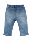 Jeans per neonato Moschino Kids con ricamo MUP065LXE43 40332 MOSCHINO KIDS