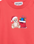 Felpa per neonato Moschino Kids con teddy MZF060LCA61 50109 MOSCHINO KIDS