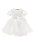 Abito per neonata Monnalisa organza - Ninna Nanna