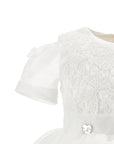 Abito per neonata Monnalisa organza - Ninna Nanna