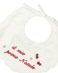 Bavaglino per neonata Marlù Couture natalizio - Ninna Nanna
