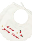 Bavaglino per neonata Marlù Couture natalizio - Ninna Nanna