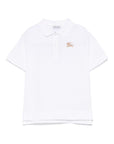 Burberry Kids polo con ricamo - Ninna Nanna