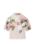 Camicia per bambina Dolce & Gabbana Kids a fiori - Ninna Nanna