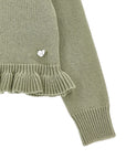 Cardigan per bambina Monnalisa con balze - Ninna Nanna