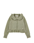 Cardigan per bambina Monnalisa con balze - Ninna Nanna
