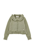 Cardigan per bambina Monnalisa con balze - Ninna Nanna