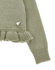 Cardigan per bambina Monnalisa con balze - Ninna Nanna