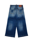 Jeans per bambina Dsquared2 Kids ampi DQ3577D0AHR DQ01 DSQUARED2 KIDS