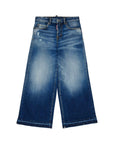 Jeans per bambina Dsquared2 Kids ampi DQ3577D0AHR DQ01 DSQUARED2 KIDS