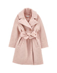 Cappotto per bambina Monnalisa con cintura 17H1118036 094F MONNALISA
