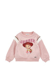 Felpa per bambina Monnalisa con stampa 19H600NP8006 094F MONNALISA