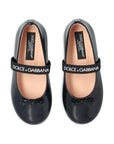 Ballerina per bambina Dolce & Gabbana Kids in pelle D20093A4831 80999 DOLCE & GABBANA KIDS