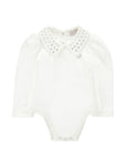 Body per neonata Monnalisa con strass 37H3008002 0001 MONNALISA