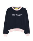 Maglia per bambina Off White Kids con logo OGHE002S26KNI001 410 OFF WHITE KIDS