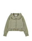 Cardigan per bambina Monnalisa con balze 17H8008060 0024 MONNALISA