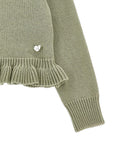 Cardigan per bambina Monnalisa con balze 17H8008060 0024 MONNALISA