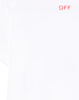 T-shirt per bambino Off White Kids con logo OBAA002S26JER006 110 OFF WHITE KIDS