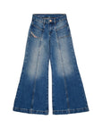 Jeans per bambina Diesel Kids svasati - Ninna Nanna